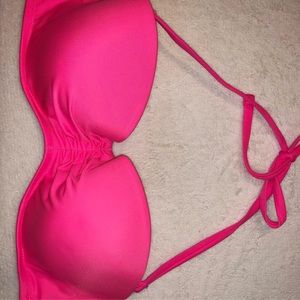 Bright pink swim top
